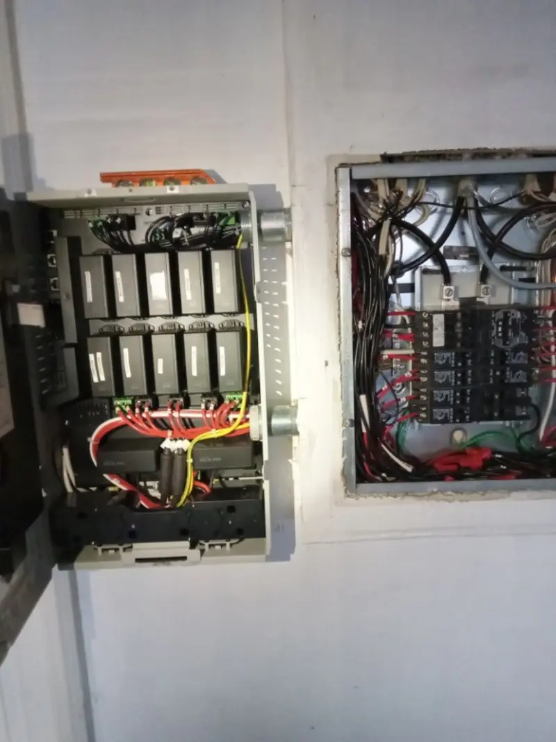 Electrical panel upgrade completed for Security Camera Wiring in Empire